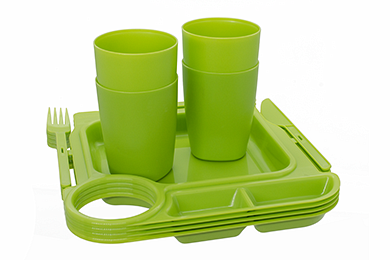 Picnic set "Fiesta" for 4 persons, may greens